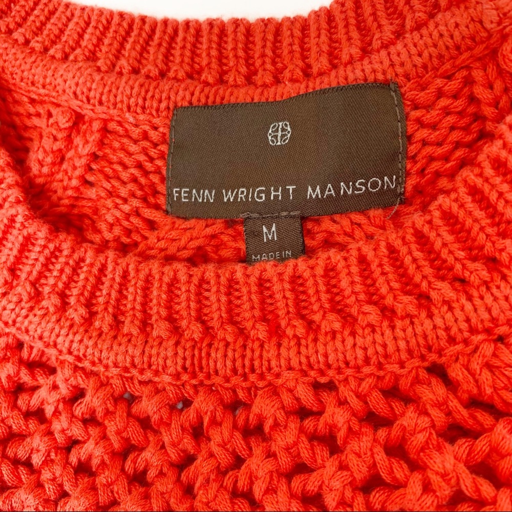 Fenn Wright Manson Orange Cable Knit Sweater - Picture 5 of 6